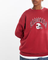 Vintage, NFL, Arizona, Cardinals, Sweatshirt, The Real Deal, size medium, colour Burgundy, newtown, sydney, australia, thrift store, opshop, preloved, secondhand, sustainable, retro, antique, 70s, 80s, 90s, 2000s, 00s, fashion, clothing, streetwear, trendy, garment, style, boutique, store, shop, archive, sale, cheap, best, top, Sweats and hoodies