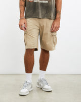 Vintage, Wrangler, Cargo, Shorts, The Real Deal, size 35", colour Brown, newtown, sydney, australia, thrift store, opshop, preloved, secondhand, sustainable, retro, antique, 70s, 80s, 90s, 2000s, 00s, fashion, clothing, streetwear, trendy, garment, style, boutique, store, shop, archive, sale, cheap, best, top, Shorts