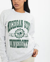 Vintage 90s Michigan State University Sweatshirt <br>S , The Real Deal , newtown, sydney, australia, thrift store, opshop, preloved, secondhand, sustainable, retro, antique, 70s, 80s, 90s, 2000s, 00s, fashion, clothing, streetwear, trendy, garment, style, boutique, store, shop, archive, sale, cheap, best, top