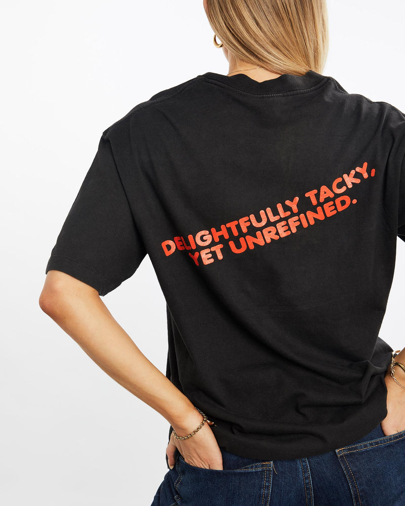 Vintage, 90s, Hooters, Tee, The Real Deal, size medium, colour Black, newtown, sydney, australia, thrift store, opshop, preloved, secondhand, sustainable, retro, antique, 70s, 80s, 90s, 2000s, 00s, fashion, clothing, streetwear, trendy, garment, style, boutique, store, shop, archive, sale, cheap, best, top, T-Shirts