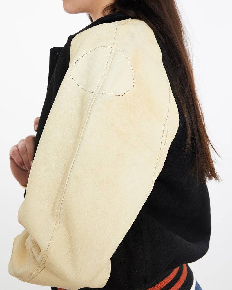 Vintage, 90s, Varsity, Jacket, The Real Deal, size medium, colour Multicolour, newtown, sydney, australia, thrift store, opshop, preloved, secondhand, sustainable, retro, antique, 70s, 80s, 90s, 2000s, 00s, fashion, clothing, streetwear, trendy, garment, style, boutique, store, shop, archive, sale, cheap, best, top, Jackets