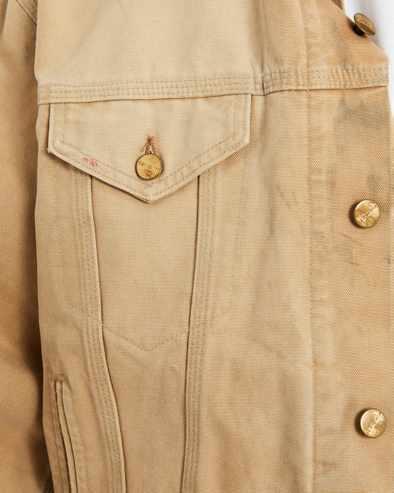 Vintage, Carhartt, Dayton, Trucker', Jacket, The Real Deal, size extra large, colour Beige, newtown, sydney, australia, thrift store, opshop, preloved, secondhand, sustainable, retro, antique, 70s, 80s, 90s, 2000s, 00s, fashion, clothing, streetwear, trendy, garment, style, boutique, store, shop, archive, sale, cheap, best, top, Jackets