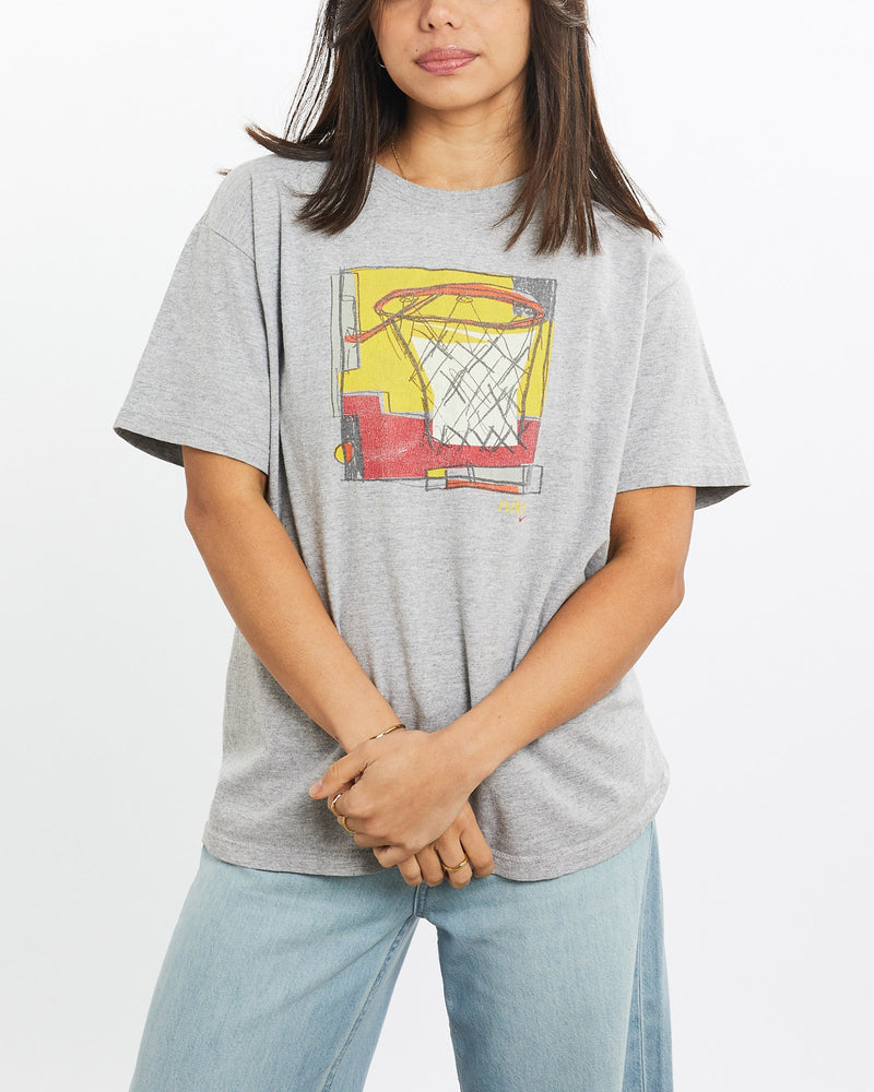 Vintage, 90s, Nike, Basketball, Tee, The Real Deal, size extra small, colour Grey, newtown, sydney, australia, thrift store, opshop, preloved, secondhand, sustainable, retro, antique, 70s, 80s, 90s, 2000s, 00s, fashion, clothing, streetwear, trendy, garment, style, boutique, store, shop, archive, sale, cheap, best, top, T-Shirts
