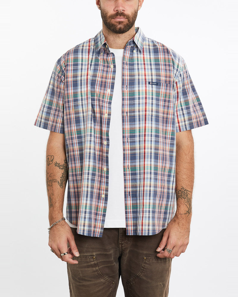 Vintage, 90s, Chaps, Ralph, Lauren, Short, Sleeve, Button, Up, Shirt, The Real Deal, size extra large, colour Multicolour, newtown, sydney, australia, thrift store, opshop, preloved, secondhand, sustainable, retro, antique, 70s, 80s, 90s, 2000s, 00s, fashion, clothing, streetwear, trendy, garment, style, boutique, store, shop, archive, sale, cheap, best, top, Shirts