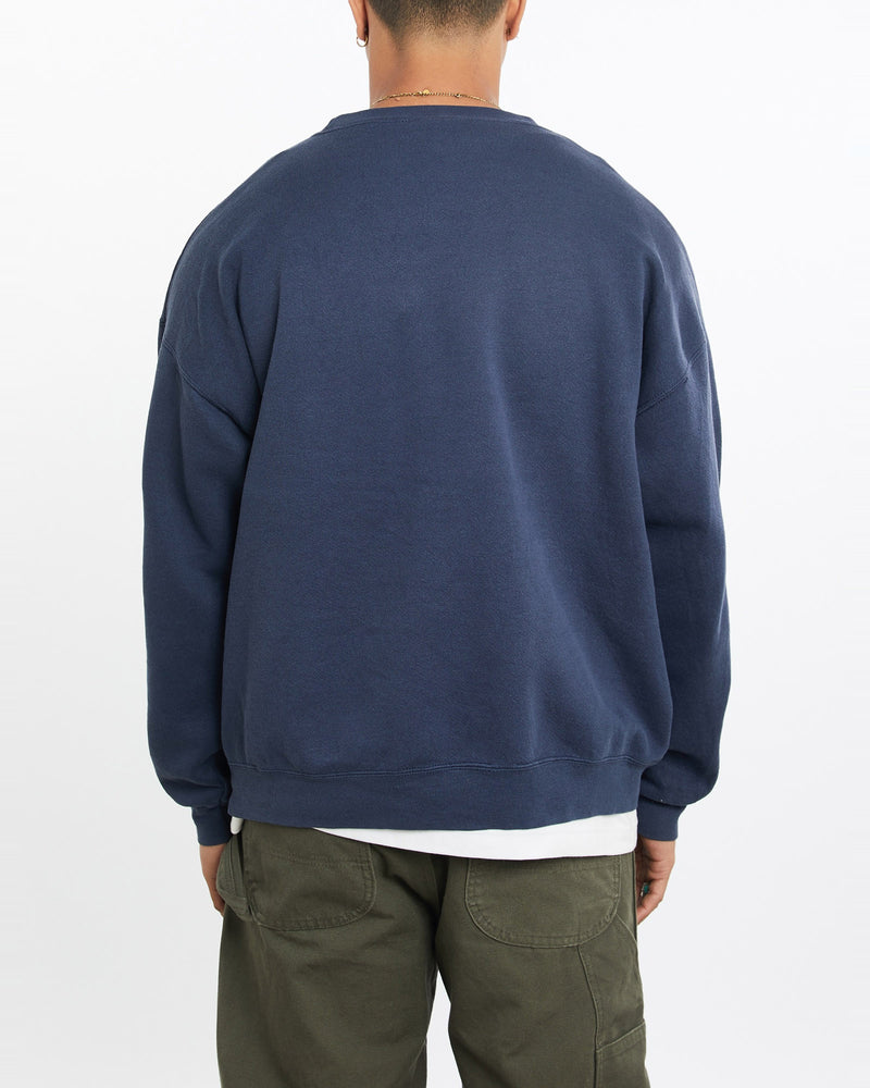 Vintage, NCAA, Penn, State, Nittany, Lions, Sweatshirt, The Real Deal, size large, colour Navy, newtown, sydney, australia, thrift store, opshop, preloved, secondhand, sustainable, retro, antique, 70s, 80s, 90s, 2000s, 00s, fashion, clothing, streetwear, trendy, garment, style, boutique, store, shop, archive, sale, cheap, best, top, Sweats and hoodies