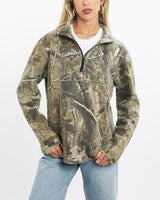 Vintage, Realtree, Camo, Quarter, Zip, Sweatshirt, The Real Deal, size extra small, colour Green, newtown, sydney, australia, thrift store, opshop, preloved, secondhand, sustainable, retro, antique, 70s, 80s, 90s, 2000s, 00s, fashion, clothing, streetwear, trendy, garment, style, boutique, store, shop, archive, sale, cheap, best, top, Sweats and hoodies