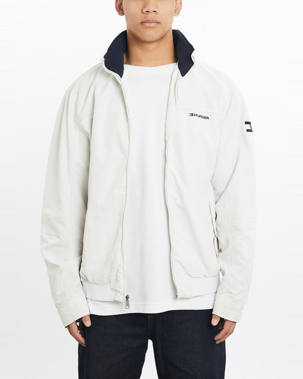 Vintage, Tommy, Hilfiger, Sailing, Jacket, The Real Deal, size large, colour White, newtown, sydney, australia, thrift store, opshop, preloved, secondhand, sustainable, retro, antique, 70s, 80s, 90s, 2000s, 00s, fashion, clothing, streetwear, trendy, garment, style, boutique, store, shop, archive, sale, cheap, best, top, Jackets
