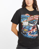 New, England, Motor, Speedway, Racing, Tee, The Real Deal, size medium, colour Black, newtown, sydney, australia, thrift store, opshop, preloved, secondhand, sustainable, retro, antique, 70s, 80s, 90s, 2000s, 00s, fashion, clothing, streetwear, trendy, garment, style, boutique, store, shop, archive, sale, cheap, best, top, T-Shirts