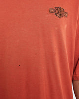 Vintage, Harley, Davidson, Tee, The Real Deal, size double extra large, colour Orange, newtown, sydney, australia, thrift store, opshop, preloved, secondhand, sustainable, retro, antique, 70s, 80s, 90s, 2000s, 00s, fashion, clothing, streetwear, trendy, garment, style, boutique, store, shop, archive, sale, cheap, best, top, T-Shirts