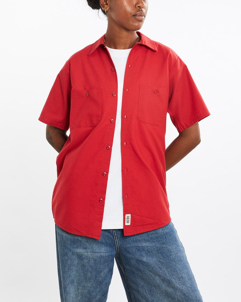 Vintage, Road, Runner, Looney, Tunes, Mechanic, Shirt, The Real Deal, size medium, colour Red, newtown, sydney, australia, thrift store, opshop, preloved, secondhand, sustainable, retro, antique, 70s, 80s, 90s, 2000s, 00s, fashion, clothing, streetwear, trendy, garment, style, boutique, store, shop, archive, sale, cheap, best, top, Shirts