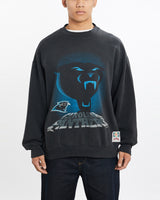 Vintage, 1993, NFL, Carolina, Panthers, Sweatshirt, The Real Deal, size large, colour Black, newtown, sydney, australia, thrift store, opshop, preloved, secondhand, sustainable, retro, antique, 70s, 80s, 90s, 2000s, 00s, fashion, clothing, streetwear, trendy, garment, style, boutique, store, shop, archive, sale, cheap, best, top, Sweats and hoodies