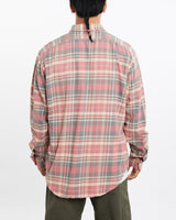 Vintage, 90s, Polo, Ralph, Lauren, Flannelette, Button, Up, Shirt, The Real Deal, size large, colour Pink, newtown, sydney, australia, thrift store, opshop, preloved, secondhand, sustainable, retro, antique, 70s, 80s, 90s, 2000s, 00s, fashion, clothing, streetwear, trendy, garment, style, boutique, store, shop, archive, sale, cheap, best, top, Shirts