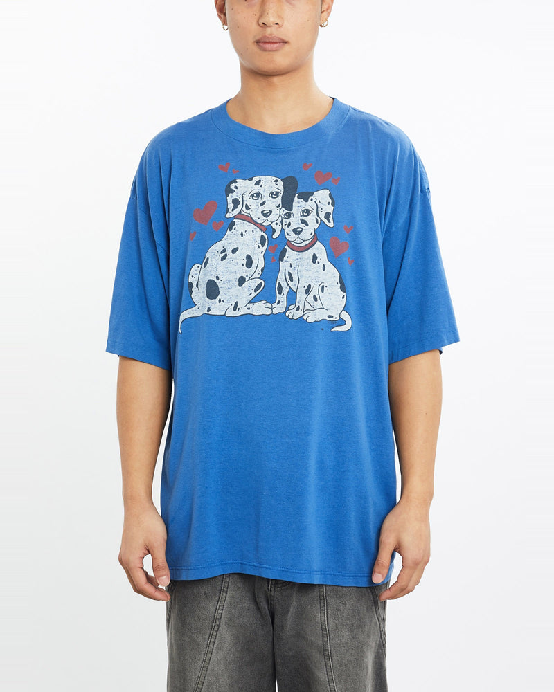 Vintage, 80s, Dogs, in, Love, Tee, The Real Deal, size extra large, colour Blue, newtown, sydney, australia, thrift store, opshop, preloved, secondhand, sustainable, retro, antique, 70s, 80s, 90s, 2000s, 00s, fashion, clothing, streetwear, trendy, garment, style, boutique, store, shop, archive, sale, cheap, best, top, T-Shirts