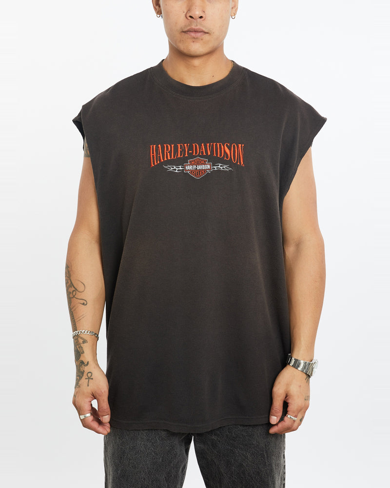 Vintage Harley Davidson Tank <br>XXL , The Real Deal , newtown, sydney, australia, thrift store, opshop, preloved, secondhand, sustainable, retro, antique, 70s, 80s, 90s, 2000s, 00s, fashion, clothing, streetwear, trendy, garment, style, boutique, store, shop, archive, sale, cheap, best, top