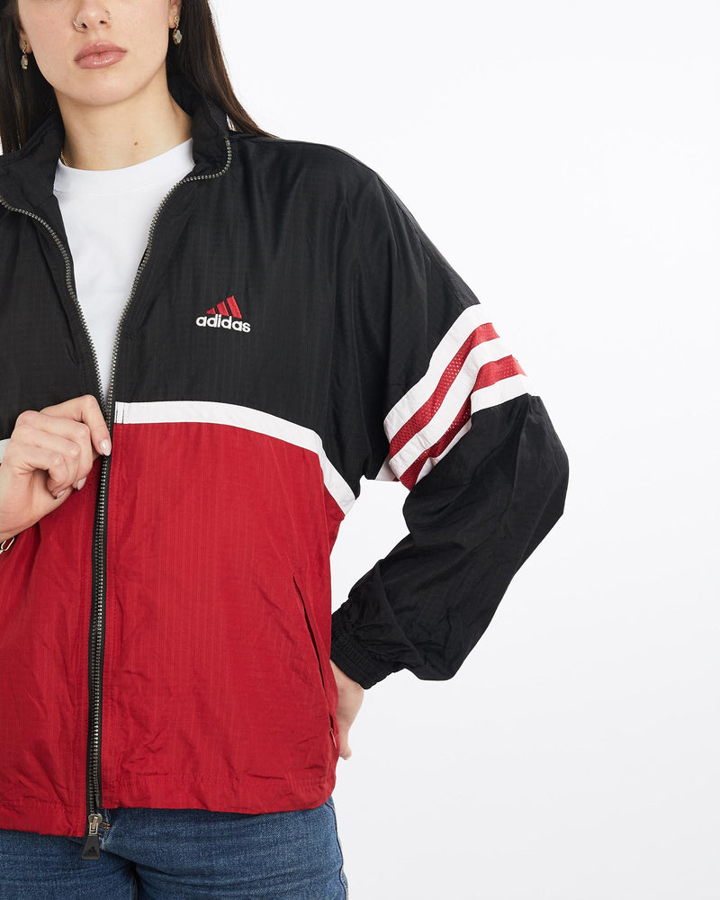 Vintage, 90s, Adidas, Windbreaker, Jacket, The Real Deal, size medium, colour Multicolour, newtown, sydney, australia, thrift store, opshop, preloved, secondhand, sustainable, retro, antique, 70s, 80s, 90s, 2000s, 00s, fashion, clothing, streetwear, trendy, garment, style, boutique, store, shop, archive, sale, cheap, best, top, Jackets