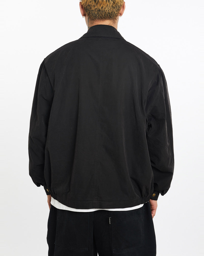 Vintage, 90s, Polo, Ralph, Lauren, Harrington, Jacket, The Real Deal, size extra large, colour Black, newtown, sydney, australia, thrift store, opshop, preloved, secondhand, sustainable, retro, antique, 70s, 80s, 90s, 2000s, 00s, fashion, clothing, streetwear, trendy, garment, style, boutique, store, shop, archive, sale, cheap, best, top, Jackets