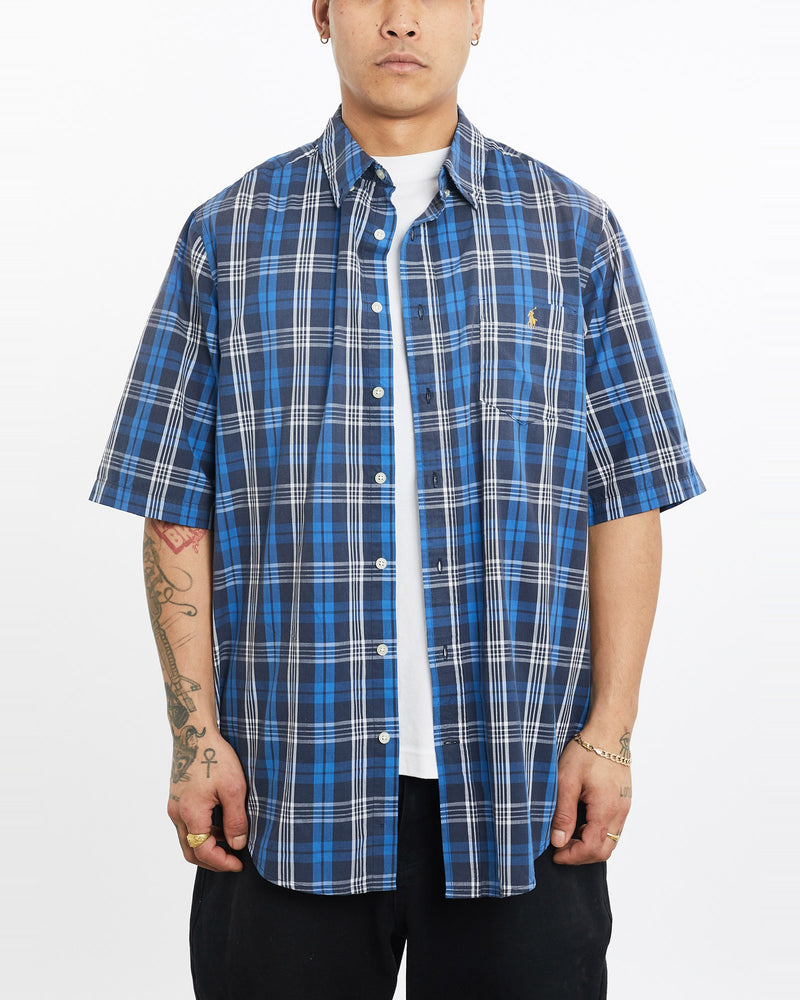 Vintage, 90s, Polo, Ralph, Lauren, Short, Sleeve, Button, Up, Shirt, The Real Deal, size extra large, colour Multicolour, newtown, sydney, australia, thrift store, opshop, preloved, secondhand, sustainable, retro, antique, 70s, 80s, 90s, 2000s, 00s, fashion, clothing, streetwear, trendy, garment, style, boutique, store, shop, archive, sale, cheap, best, top, Shirts