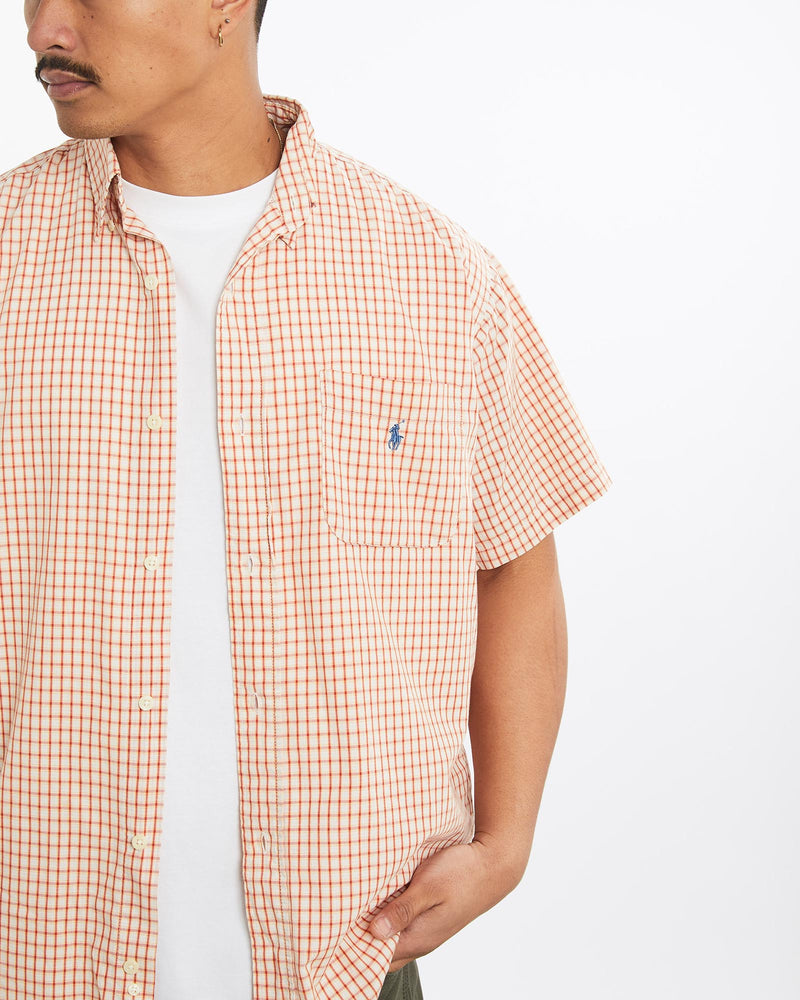 Vintage, 90s, Polo, Ralph, Lauren, Short, Sleeve, Button, Up, Shirt, The Real Deal, size large, colour Multicolour, newtown, sydney, australia, thrift store, opshop, preloved, secondhand, sustainable, retro, antique, 70s, 80s, 90s, 2000s, 00s, fashion, clothing, streetwear, trendy, garment, style, boutique, store, shop, archive, sale, cheap, best, top, Shirts