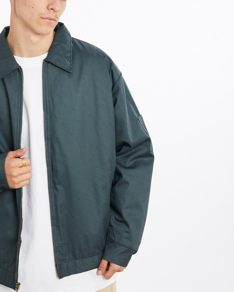 Vintage, Mechanic, Jacket, The Real Deal, size large, colour Green, newtown, sydney, australia, thrift store, opshop, preloved, secondhand, sustainable, retro, antique, 70s, 80s, 90s, 2000s, 00s, fashion, clothing, streetwear, trendy, garment, style, boutique, store, shop, archive, sale, cheap, best, top, Jackets