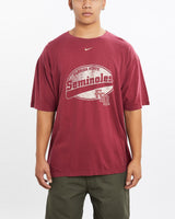 Vintage, Nike, NCAA, Florida, State, Seminoles, Tee, The Real Deal, size large, colour Burgundy, newtown, sydney, australia, thrift store, opshop, preloved, secondhand, sustainable, retro, antique, 70s, 80s, 90s, 2000s, 00s, fashion, clothing, streetwear, trendy, garment, style, boutique, store, shop, archive, sale, cheap, best, top, T-Shirts