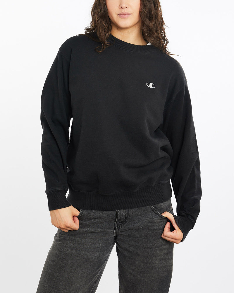 Vintage, Champion, Sweatshirt, The Real Deal, size medium, colour Black, newtown, sydney, australia, thrift store, opshop, preloved, secondhand, sustainable, retro, antique, 70s, 80s, 90s, 2000s, 00s, fashion, clothing, streetwear, trendy, garment, style, boutique, store, shop, archive, sale, cheap, best, top, Sweats and hoodies