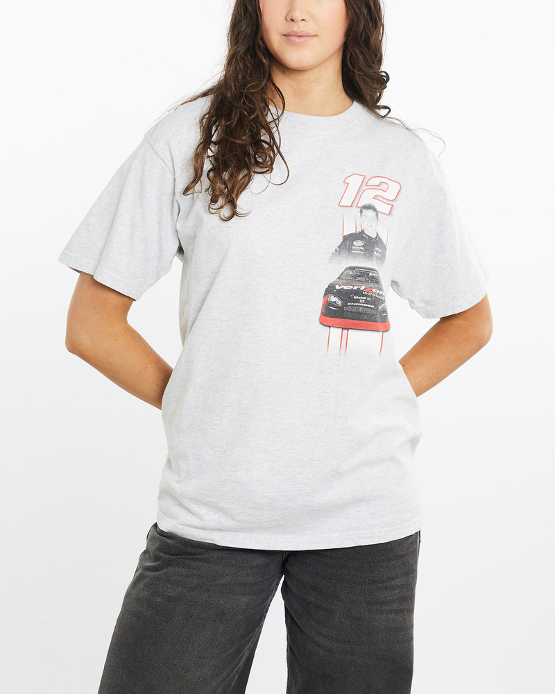 Vintage, Justin, Allgaier, NASCAR, Racing, Tee, The Real Deal, size medium, colour Grey, newtown, sydney, australia, thrift store, opshop, preloved, secondhand, sustainable, retro, antique, 70s, 80s, 90s, 2000s, 00s, fashion, clothing, streetwear, trendy, garment, style, boutique, store, shop, archive, sale, cheap, best, top, T-Shirts