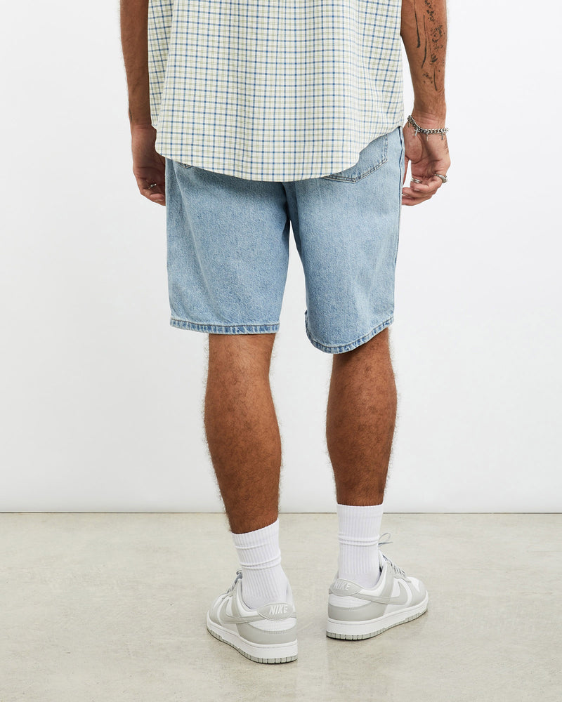 Vintage, Wrangler, Denim, Shorts, The Real Deal, size 35", colour Blue, newtown, sydney, australia, thrift store, opshop, preloved, secondhand, sustainable, retro, antique, 70s, 80s, 90s, 2000s, 00s, fashion, clothing, streetwear, trendy, garment, style, boutique, store, shop, archive, sale, cheap, best, top, Shorts