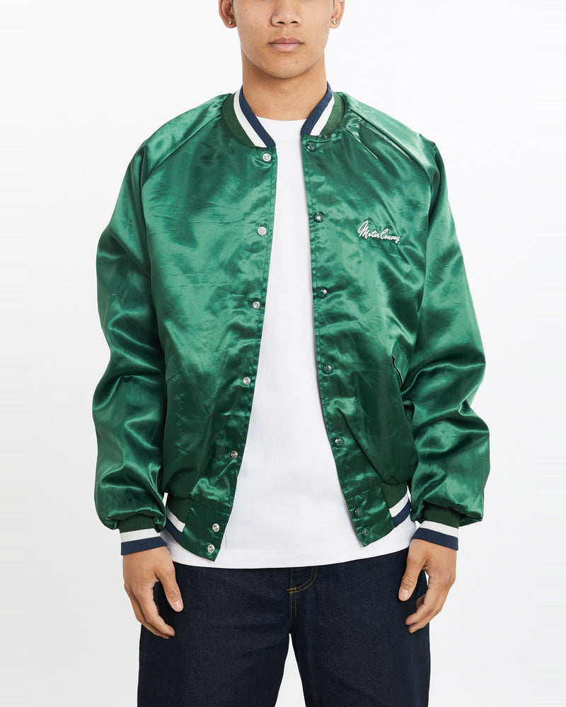 Vintage, 90s, Motor, Convoy', Satin, Bomber, Jacket, The Real Deal, size large, colour Green, newtown, sydney, australia, thrift store, opshop, preloved, secondhand, sustainable, retro, antique, 70s, 80s, 90s, 2000s, 00s, fashion, clothing, streetwear, trendy, garment, style, boutique, store, shop, archive, sale, cheap, best, top, Jackets
