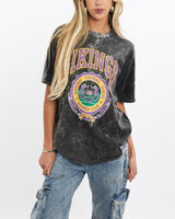 Vintage, 90s, NFL, Minnesota, Vikings, Acid, Wash, Tee, The Real Deal, size small, colour Black, newtown, sydney, australia, thrift store, opshop, preloved, secondhand, sustainable, retro, antique, 70s, 80s, 90s, 2000s, 00s, fashion, clothing, streetwear, trendy, garment, style, boutique, store, shop, archive, sale, cheap, best, top, T-Shirts