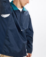 Vintage, Nike, Windbreaker, Jacket, The Real Deal, size large, colour Navy, newtown, sydney, australia, thrift store, opshop, preloved, secondhand, sustainable, retro, antique, 70s, 80s, 90s, 2000s, 00s, fashion, clothing, streetwear, trendy, garment, style, boutique, store, shop, archive, sale, cheap, best, top, Jackets