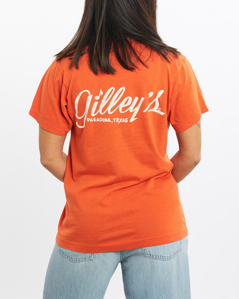 Vintage, 80s, Gilley's, Pasadena,, Texas, Tee, The Real Deal, size double extra small, colour Orange, newtown, sydney, australia, thrift store, opshop, preloved, secondhand, sustainable, retro, antique, 70s, 80s, 90s, 2000s, 00s, fashion, clothing, streetwear, trendy, garment, style, boutique, store, shop, archive, sale, cheap, best, top, T-Shirts