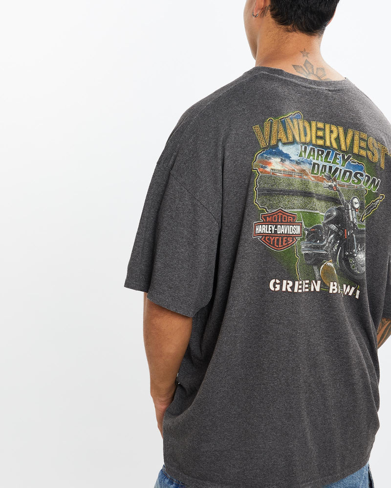 Vintage, Harley, Davidson, Tee, The Real Deal, size extra large, colour Grey, newtown, sydney, australia, thrift store, opshop, preloved, secondhand, sustainable, retro, antique, 70s, 80s, 90s, 2000s, 00s, fashion, clothing, streetwear, trendy, garment, style, boutique, store, shop, archive, sale, cheap, best, top, T-Shirts