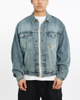 Vintage, 90s, Levi's, Denim, Jacket, The Real Deal, size extra large, colour Navy, newtown, sydney, australia, thrift store, opshop, preloved, secondhand, sustainable, retro, antique, 70s, 80s, 90s, 2000s, 00s, fashion, clothing, streetwear, trendy, garment, style, boutique, store, shop, archive, sale, cheap, best, top, Jackets