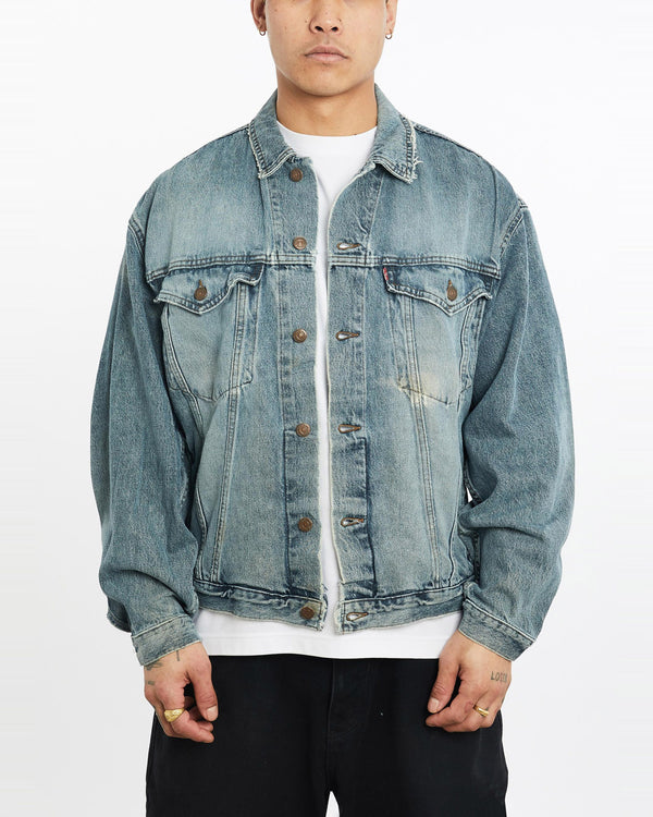 Vintage, 90s, Levi's, Denim, Jacket, The Real Deal, size extra large, colour Navy, newtown, sydney, australia, thrift store, opshop, preloved, secondhand, sustainable, retro, antique, 70s, 80s, 90s, 2000s, 00s, fashion, clothing, streetwear, trendy, garment, style, boutique, store, shop, archive, sale, cheap, best, top, Jackets