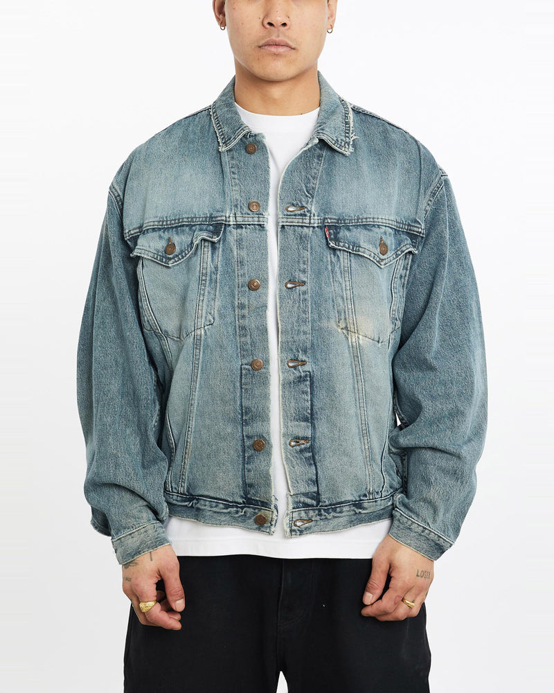 Vintage, 90s, Levi's, Denim, Jacket, The Real Deal, size extra large, colour Navy, newtown, sydney, australia, thrift store, opshop, preloved, secondhand, sustainable, retro, antique, 70s, 80s, 90s, 2000s, 00s, fashion, clothing, streetwear, trendy, garment, style, boutique, store, shop, archive, sale, cheap, best, top, Jackets