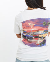 Vintage, In-N-Out, Burger, Tee, The Real Deal, size double extra small, colour White, newtown, sydney, australia, thrift store, opshop, preloved, secondhand, sustainable, retro, antique, 70s, 80s, 90s, 2000s, 00s, fashion, clothing, streetwear, trendy, garment, style, boutique, store, shop, archive, sale, cheap, best, top, T-Shirts