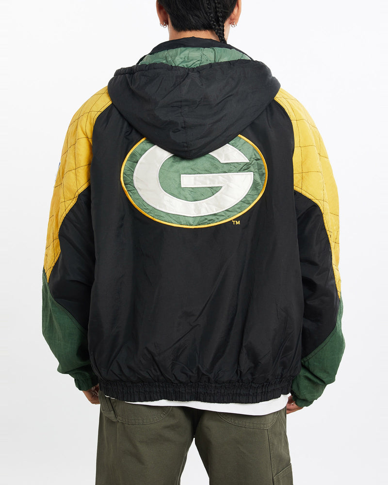 Vintage, 90s, NFL, Green, Bay, Packers, Jacket, The Real Deal, size extra large, colour Multicolour, newtown, sydney, australia, thrift store, opshop, preloved, secondhand, sustainable, retro, antique, 70s, 80s, 90s, 2000s, 00s, fashion, clothing, streetwear, trendy, garment, style, boutique, store, shop, archive, sale, cheap, best, top, Jackets