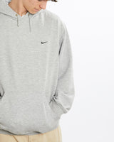 Vintage, Nike, Hooded, Sweatshirt, The Real Deal, size large, colour Grey, newtown, sydney, australia, thrift store, opshop, preloved, secondhand, sustainable, retro, antique, 70s, 80s, 90s, 2000s, 00s, fashion, clothing, streetwear, trendy, garment, style, boutique, store, shop, archive, sale, cheap, best, top, Sweats and hoodies