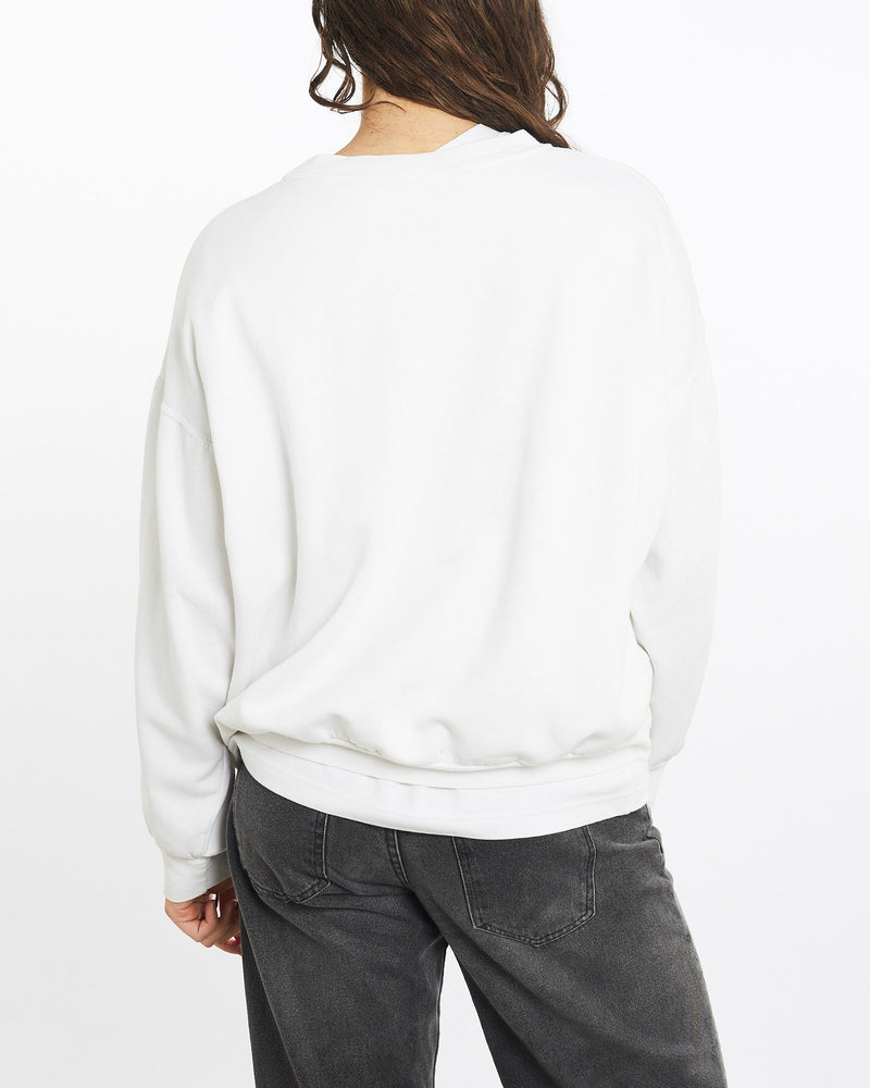 Vintage, 1991, Canadian, Hockey, League, Sweatshirt, The Real Deal, size medium, colour White, newtown, sydney, australia, thrift store, opshop, preloved, secondhand, sustainable, retro, antique, 70s, 80s, 90s, 2000s, 00s, fashion, clothing, streetwear, trendy, garment, style, boutique, store, shop, archive, sale, cheap, best, top, Sweats and hoodies