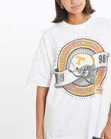 Vintage, 1998, NCAA, University, of, Tennessee, Volunteers, Tee, The Real Deal, size medium, colour White, newtown, sydney, australia, thrift store, opshop, preloved, secondhand, sustainable, retro, antique, 70s, 80s, 90s, 2000s, 00s, fashion, clothing, streetwear, trendy, garment, style, boutique, store, shop, archive, sale, cheap, best, top, T-Shirts