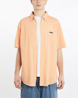 Vintage, 90s, Chaps, Ralph, Lauren, Short, Sleeve, Button, Up, Shirt, The Real Deal, size extra large, colour Orange, newtown, sydney, australia, thrift store, opshop, preloved, secondhand, sustainable, retro, antique, 70s, 80s, 90s, 2000s, 00s, fashion, clothing, streetwear, trendy, garment, style, boutique, store, shop, archive, sale, cheap, best, top, Shirts