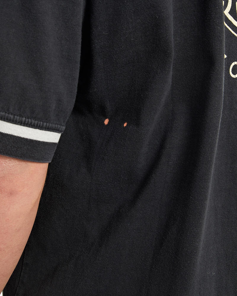 Vintage, Harley, Davidson, Polo, Shirt, The Real Deal, size double extra large, colour Black, newtown, sydney, australia, thrift store, opshop, preloved, secondhand, sustainable, retro, antique, 70s, 80s, 90s, 2000s, 00s, fashion, clothing, streetwear, trendy, garment, style, boutique, store, shop, archive, sale, cheap, best, top, Shirts