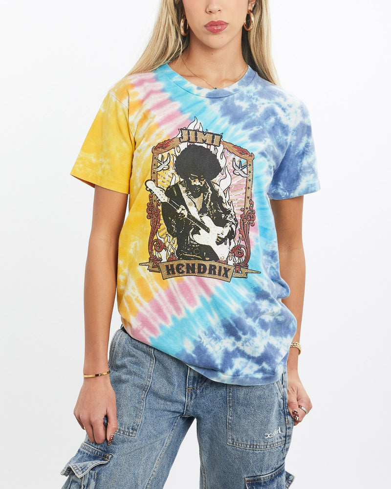 Vintage, Jimi, Hendrix, Music, Tie, Dye, Tee, The Real Deal, size extra small, colour Multicolour, newtown, sydney, australia, thrift store, opshop, preloved, secondhand, sustainable, retro, antique, 70s, 80s, 90s, 2000s, 00s, fashion, clothing, streetwear, trendy, garment, style, boutique, store, shop, archive, sale, cheap, best, top, T-Shirts