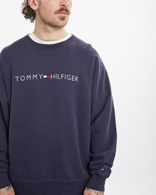 Vintage 90s Tommy Hilfiger Sweatshirt <br>L , The Real Deal , newtown, sydney, australia, thrift store, opshop, preloved, secondhand, sustainable, retro, antique, 70s, 80s, 90s, 2000s, 00s, fashion, clothing, streetwear, trendy, garment, style, boutique, store, shop, archive, sale, cheap, best, top