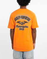 Vintage, Harley, Davidson, Tee, The Real Deal, size large, colour Orange, newtown, sydney, australia, thrift store, opshop, preloved, secondhand, sustainable, retro, antique, 70s, 80s, 90s, 2000s, 00s, fashion, clothing, streetwear, trendy, garment, style, boutique, store, shop, archive, sale, cheap, best, top, T-Shirts