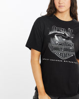 Vintage, Harley, Davidson, Tee, The Real Deal, size medium, colour Black, newtown, sydney, australia, thrift store, opshop, preloved, secondhand, sustainable, retro, antique, 70s, 80s, 90s, 2000s, 00s, fashion, clothing, streetwear, trendy, garment, style, boutique, store, shop, archive, sale, cheap, best, top, T-Shirts