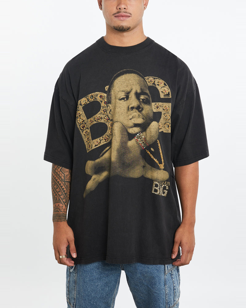 Vintage The Notorious B.I.G. 'Biggie Smalls' Music Tee <br>XXL , The Real Deal , newtown, sydney, australia, thrift store, opshop, preloved, secondhand, sustainable, retro, antique, 70s, 80s, 90s, 2000s, 00s, fashion, clothing, streetwear, trendy, garment, style, boutique, store, shop, archive, sale, cheap, best, top
