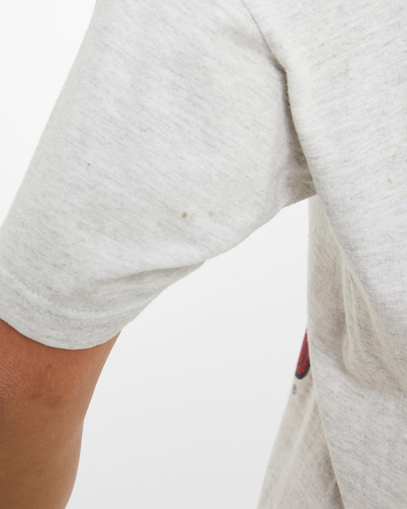 Vintage, 1996, MLB, Atlanta, Braves, Tee, The Real Deal, size medium, colour Grey, newtown, sydney, australia, thrift store, opshop, preloved, secondhand, sustainable, retro, antique, 70s, 80s, 90s, 2000s, 00s, fashion, clothing, streetwear, trendy, garment, style, boutique, store, shop, archive, sale, cheap, best, top, T-Shirts