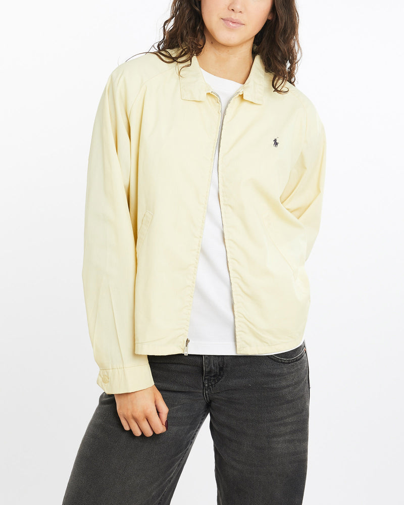 Vintage, 90s, Polo, Ralph, Lauren, Harrington, Jacket, The Real Deal, size medium, colour Yellow, newtown, sydney, australia, thrift store, opshop, preloved, secondhand, sustainable, retro, antique, 70s, 80s, 90s, 2000s, 00s, fashion, clothing, streetwear, trendy, garment, style, boutique, store, shop, archive, sale, cheap, best, top, Jackets