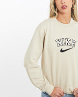 Vintage, Nike, Sweatshirt, The Real Deal, size extra small, colour Beige, newtown, sydney, australia, thrift store, opshop, preloved, secondhand, sustainable, retro, antique, 70s, 80s, 90s, 2000s, 00s, fashion, clothing, streetwear, trendy, garment, style, boutique, store, shop, archive, sale, cheap, best, top, Sweats and hoodies
